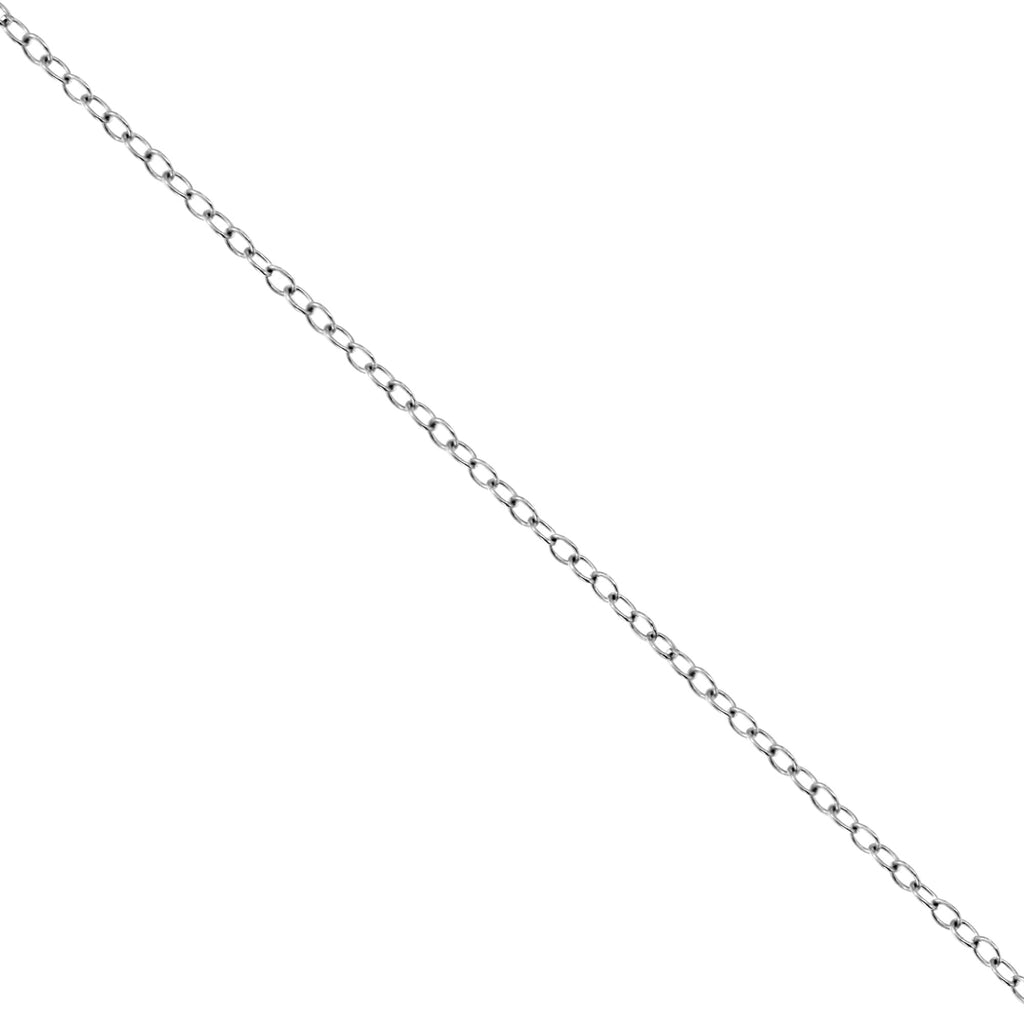 10K White Gold 1/10 Cttw Miracle Set Round-Cut Diamond 18" Pendant